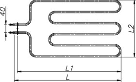 ТЕН 1500-3000 Вт 230 В для сауни
