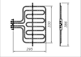 ТЕН 800-2600 Вт 230 В до побутової духовки