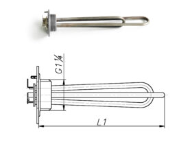 Блок-ТЭН 1200-3000 Вт 230 В для маслянного радиатора